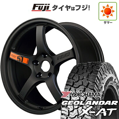 【新品国産車用5穴114.3】 夏タイヤ ホイール4本セット 235/60R18 ヨコハマ ジオランダー X-AT G016 OWL RAYS レイズ グラムライツ 57CR SPEC-D 7.5J 18インチ(送料無料)