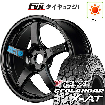 【新品国産車用5穴114.3】 夏タイヤ ホイール4本セット 235/60R18 ヨコハマ ジオランダー X-AT G016 OWL RAYS レイズ グラムライツ 57CR SPEC-M 7.5J 18インチ(送料無料)