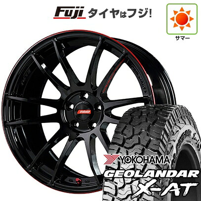 【新品国産車用5穴114.3】 夏タイヤ ホイール4本セット 235/60R18 ヨコハマ ジオランダー X-AT G016 OWL RAYS レイズ グラムライツ 57エクストリーム REV LIMIT EDITION 7.5J 18インチ(送料無料)