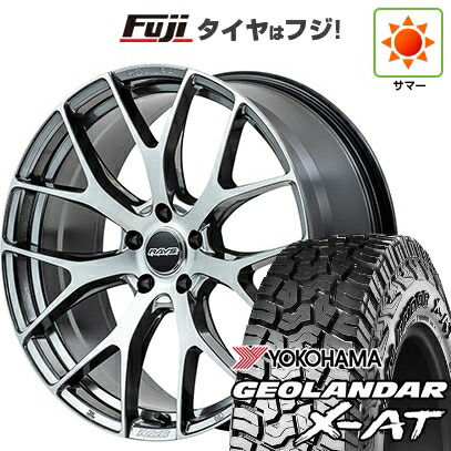 【新品国産車用5穴114.3】 夏タイヤ ホイール4本セット 235/60R18 ヨコハマ ジオランダー X-AT G016 OWL RAYS レイズ ホムラ 2X7FT 7.5J 18インチ(送料無料)