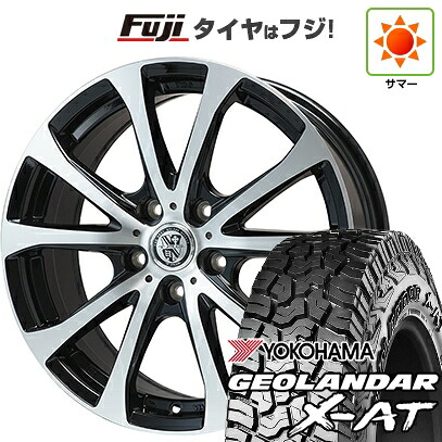 【新品国産車用5穴114.3】 夏タイヤ ホイール4本セット 225/65R17 ヨコハマ ジオランダー X-AT G016 OWL ビッグウエイ TRG-バーン XPII 7J 17インチ(送料無料)