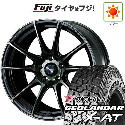 【新品国産車用5穴114.3】 夏タイヤ ホイール4本セット 235/60R18 ヨコハマ ジオランダー X-AT G016 OWL WEDS ウェッズスポーツ SA-25R 7J 18インチ(送料無料)