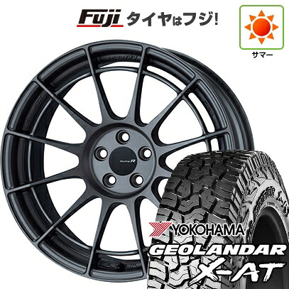 【新品国産車用5穴114.3】 夏タイヤ ホイール4本セット 225/65R17 ヨコハマ ジオランダー X-AT G016 OWL ENKEI エンケイ Racing Revolution NT03 RR 7.5J 17インチ(送料無料)｜フジコーポレーション