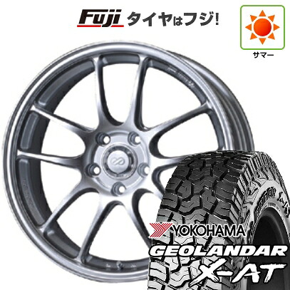 【新品国産車用5穴114.3】 夏タイヤ ホイール4本セット 235/60R18 ヨコハマ ジオランダー X-AT G016 OWL ENKEI エンケイ PerformanceLine PF01 7.5J 18インチ(送料無料)