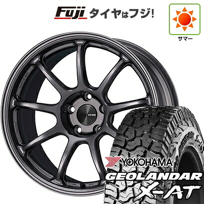 【新品国産車用5穴114.3】 夏タイヤ ホイール4本セット 235/60R18 ヨコハマ ジオランダー X-AT G016 OWL ENKEI エンケイ PerformanceLine PF09 7.5J 18インチ(送料無料)｜フジコーポレーション