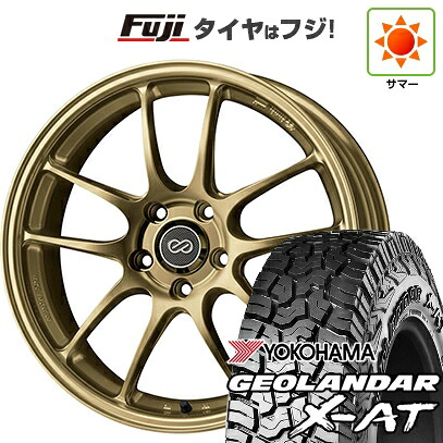 【新品国産車用5穴114.3】 夏タイヤ ホイール4本セット 235/60R18 ヨコハマ ジオランダー X-AT G016 OWL ENKEI エンケイ PerformanceLine PF01 7.5J 18インチ(送料無料)|フジコーポレーション