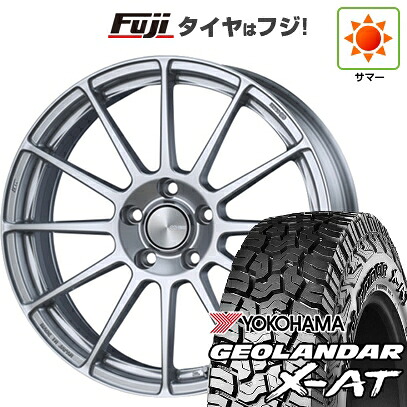 【新品国産車用5穴114.3】 夏タイヤ ホイール4本セット 235/60R18 ヨコハマ ジオランダー X-AT G016 OWL ENKEI エンケイ PerformanceLine PF03 7.5J 18インチ(送料無料)|フジコーポレーション