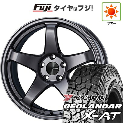 【新品国産車用5穴114.3】 夏タイヤ ホイール4本セット 235/60R18 ヨコハマ ジオランダー X-AT G016 OWL ENKEI エンケイ PerformanceLine PF05 7.5J 18インチ(送料無料) 145,400円