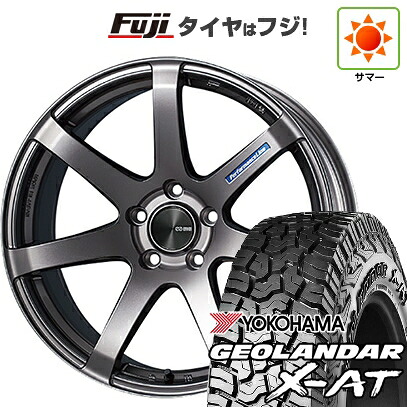 【新品国産車用5穴114.3】 夏タイヤ ホイール4本セット 235/60R18 ヨコハマ ジオランダー X-AT G016 OWL ENKEI エンケイ PerformanceLine PF07 7.5J 18インチ(送料無料)