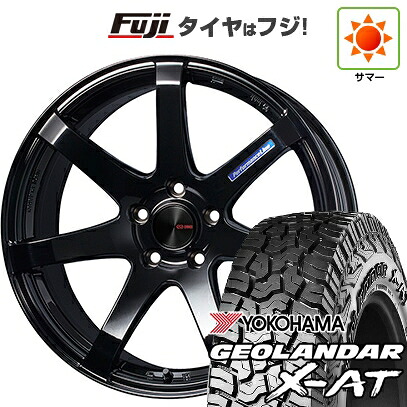 【新品国産車用5穴114.3】 夏タイヤ ホイール4本セット 235/60R18 ヨコハマ ジオランダー X-AT G016 OWL ENKEI エンケイ PerformanceLine PF07 フジオリジナルカラー 7.5J 18インチ(送料無料)