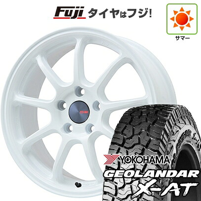 【新品国産車用5穴114.3】 夏タイヤ ホイール4本セット 235/60R18 ヨコハマ ジオランダー X-AT G016 OWL ENKEI エンケイ PerformanceLine PF09 フジオリジナルカラー 7.5J 18インチ(送料無料)|フジコーポレーション
