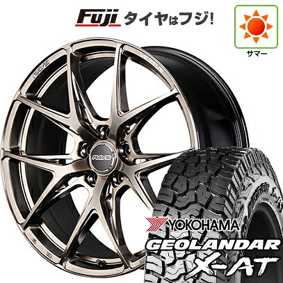 【新品国産車用5穴114.3】 夏タイヤ ホイール4本セット 235/60R18 ヨコハマ ジオランダー X-AT G016 OWL RAYS レイズ ベルサス クラフトコレクション VV21S (XIJ) 8J 18インチ(送料無料)|フジコーポレーション