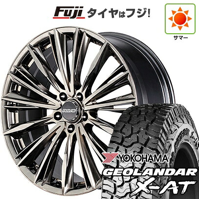 【新品国産車用5穴114.3】 夏タイヤ ホイール4本セット 235/60R18 ヨコハマ ジオランダー X-AT G016 OWL RAYS レイズ ベルサス クラフトコレクション ヴォウジェ LIMITED (GG) 7J 18インチ(送料無料)｜フジコーポレーション