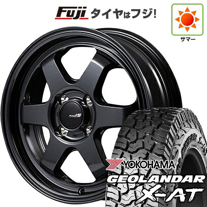 【新品国産車用5穴114.3】 夏タイヤ ホイール4本セット 225/65R17 ヨコハマ ジオランダー X-AT G016 OWL MID WHEELS MID RACING R06 7.5J 17インチ(送料無料)
