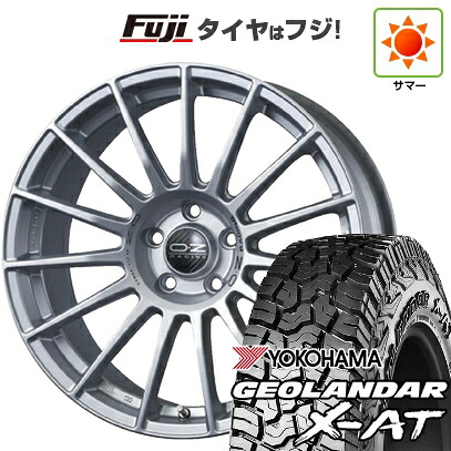 【新品国産車用5穴114.3】 夏タイヤ ホイール4本セット 225/65R17 ヨコハマ ジオランダー X-AT G016 OWL OZ スーパーツーリズモ LM 7.5J 17インチ(送料無料)｜フジコーポレーション