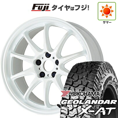 【新品国産車用5穴114.3】 夏タイヤ ホイール4本セット 235/60R18 ヨコハマ ジオランダー X-AT G016 OWL WORK ワーク エモーション ZR10 7.5J 18インチ(送料無料)