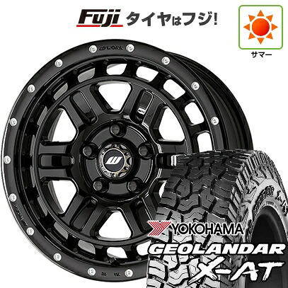 【新品】デリカD5 夏タイヤ ホイール4本セット 235/70R16 ヨコハマ ジオランダー X-AT G016 OWL WORK ワーク クラッグ ティーグラビックII MC+ 7J 16インチ(送料無料)｜フジコーポレーション