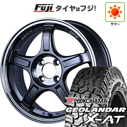 【新品国産車用5穴114.3】 夏タイヤ ホイール4本セット 225/65R17 ヨコハマ ジオランダー X-AT G016 OWL SSR GT GTX03 7J 17インチ(送料無料)