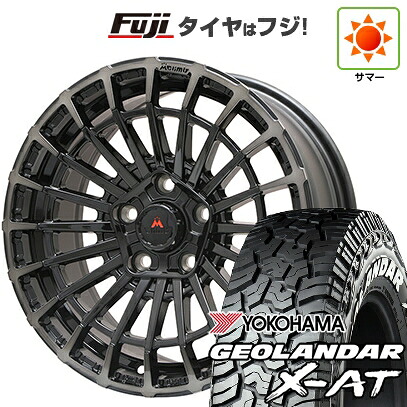【新品】デリカD5 夏タイヤ ホイール4本セット 225/70R16 ヨコハマ ジオランダー X-AT G016 WL エムクライム ノマド 7J 16インチ(送料無料)