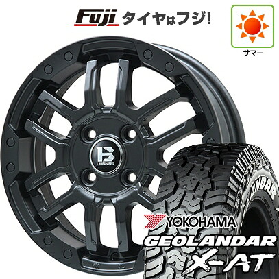 【新品】デリカD5 夏タイヤ ホイール4本セット 225/70R16 ヨコハマ ジオランダー X-AT G016 WL ビッグウエイ B-LUGNAS FRD(マットブラック) 6.5J 16インチ(送料無料)｜フジコーポレーション