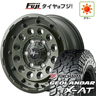 【新品】デリカD5 夏タイヤ ホイール4本セット 225/70R16 ヨコハマ ジオランダー X-AT G016 WL MID WHEELS NITRO POWER H12 ショットガン タクティカルエディション 7J 16インチ(送料無料)｜フジコーポレーション