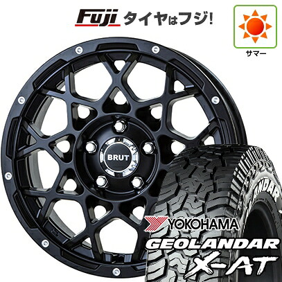【新品】デリカD5 夏タイヤ ホイール4本セット 225/70R16 ヨコハマ ジオランダー X-AT G016 WL トライスター BRUT BR-55 6.5J 16インチ(送料無料)