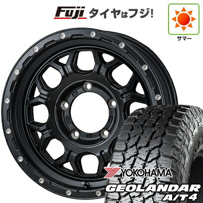 【新品】ジムニー 夏タイヤ ホイール4本セット 175/80R16 ヨコハマ ジオランダー A/T4 G018 WL/RBL モンツァ HI-BLOCK ジェラード 5.5J 16インチ(送料無料)