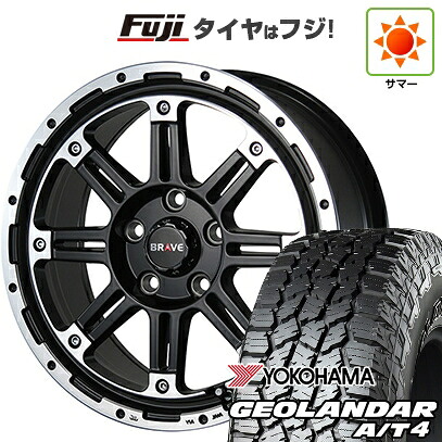 【新品】デリカD5 夏タイヤ ホイール4本セット 225/70R16 ヨコハマ ジオランダー A/T4 G018 RBL ブレスト バーンズテック ブレイブストリーム 7J 16インチ(送料無料)|フジコーポレーション