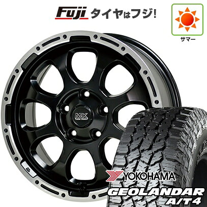 【新品国産車用5穴114.3】 夏タイヤ ホイール4本セット 225/65R17 102 H ヨコハマ ジオランダー A/T4 G018 RBL ホットスタッフ マッドクロス グレイス 7J 17インチ(送料無料)