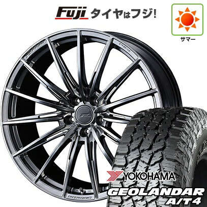 【新品国産車用5穴100】 夏タイヤ ホイール4本セット 225/55R18 ヨコハマ ジオランダー A/T4 G018 RBL WEDS ウェッズ F-ZERO FZ-4 7.5J 18インチ(送料無料)