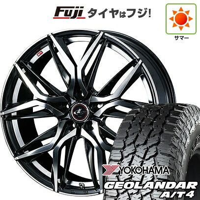 【新品国産車用5穴114.3】 夏タイヤ ホイール4本セット 235/60R18 ヨコハマ ジオランダー A/T4 G018 RBL WEDS ウェッズ レオニス LM 7J 18インチ(送料無料)