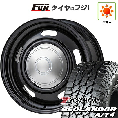 【新品】ジムニー 夏タイヤ ホイール4本セット 175/80R16 ヨコハマ ジオランダー A/T4 G018 WL/RBL コーリン オールドカントリー 5.5J 16インチ(送料無料)｜フジコーポレーション