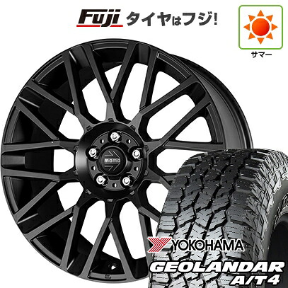 【新品国産車用5穴114.3】 夏タイヤ ホイール4本セット 225/60R17 ヨコハマ ジオランダー A/T4 G018 RBL モモ リベンジ 7J 17インチ(送料無料)|フジコーポレーション