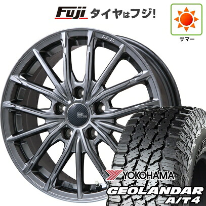 【新品国産車用5穴114.3】 夏タイヤ ホイール4本セット 225/60R18 ヨコハマ ジオランダー A/T4 G018 RBL ブランドルライン DF-10M ハイパーグレー 7.5J 18インチ(送料無料)