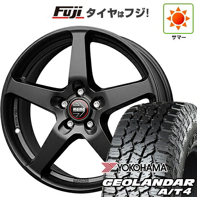 【新品国産車用5穴114.3】 夏タイヤ ホイール4本セット 225/60R17 ヨコハマ ジオランダー A/T4 G018 RBL モモ ファイブ 7J 17インチ(送料無料)