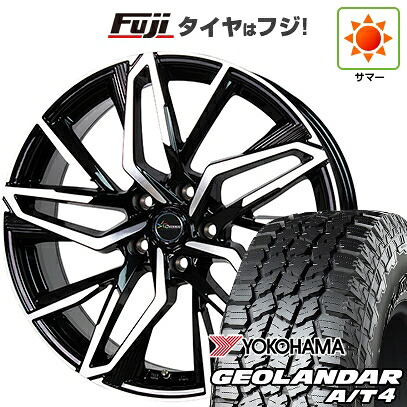 【新品国産車用5穴114.3】 夏タイヤ ホイール4本セット 225/60R18 ヨコハマ ジオランダー A/T4 G018 RBL ホットスタッフ クロノス CH-112 7J 18インチ(送料無料) 103,510円