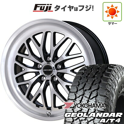 【新品国産車用5穴114.3】 夏タイヤ ホイール4本セット 225/55R18 ヨコハマ ジオランダー A/T4 G018 RBL モンツァ ジェクシス GM210 7.5J 18インチ(送料無料)｜フジコーポレーション