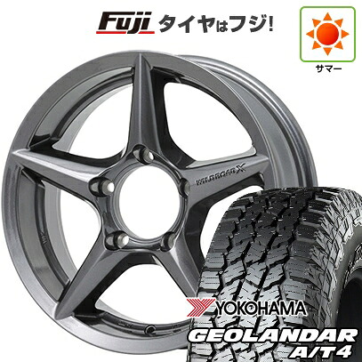 【新品】ジムニー 夏タイヤ ホイール4本セット 175/80R16 ヨコハマ ジオランダー A/T4 G018 WL/RBL アピオ ワイルドボア X2 5.5J 16インチ(送料無料)｜フジコーポレーション 107,360円