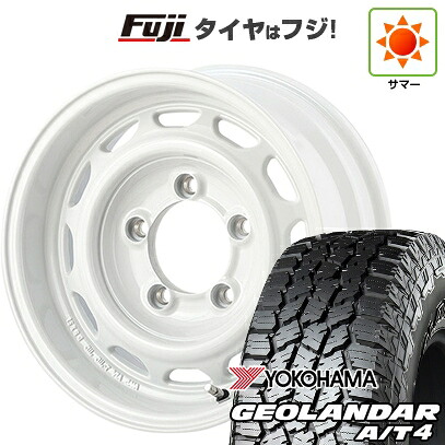 【新品】ジムニー 夏タイヤ ホイール4本セット 175/80R16 ヨコハマ ジオランダー A/T4 G018 WL/RBL アピオ ワイルドボア ベンチュラ 5.5J 16インチ(送料無料)