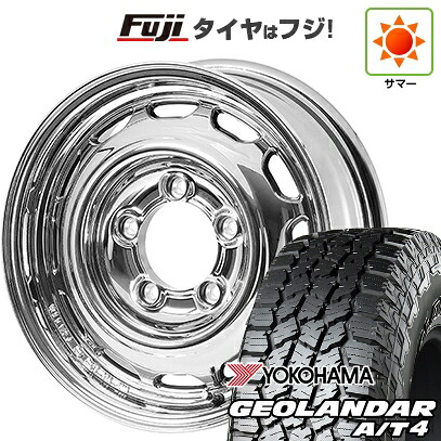 【新品】ジムニー 夏タイヤ ホイール4本セット 175/80R16 ヨコハマ ジオランダー A/T4 G018 WL/RBL アピオ ワイルドボア ベンチュラ 5.5J 16インチ(送料無料)