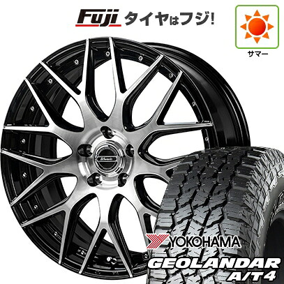 【新品国産車用5穴114.3】 夏タイヤ ホイール4本セット 215/60R17 ヨコハマ ジオランダー A/T4 G018 RBL モンツァ ワーウィック MX-09 7J 17インチ(送料無料)|フジコーポレーション
