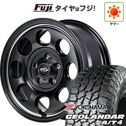 【新品国産車用5穴114.3】 夏タイヤ ホイール4本セット 215/65R16 ヨコハマ ジオランダー A/T4 G018 RBL MID WHEELS ガルシア パーム8 7J 16インチ(送料無料)|フジコーポレーション
