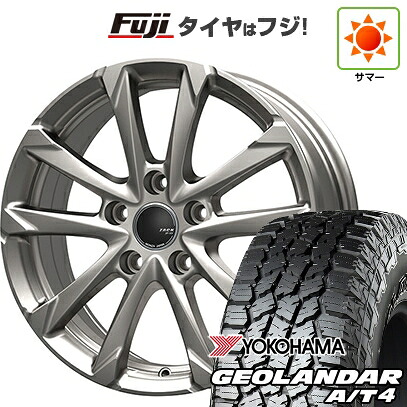 【新品国産車用5穴114.3】 夏タイヤ ホイール4本セット 225/65R17 102 H ヨコハマ ジオランダー A/T4 G018 RBL モンツァ ZACK JP-325 7J 17インチ(送料無料)