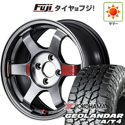 【新品国産車用5穴114.3】 夏タイヤ ホイール4本セット 215/60R17 ヨコハマ ジオランダー A/T4 G018 RBL RAYS レイズ ボルクレーシング TE37 サーガ SL 7.5J 17インチ(送料無料)｜フジコーポレーション