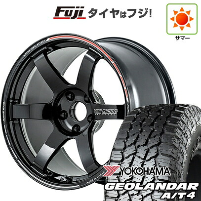 【新品国産車用5穴114.3】 夏タイヤ ホイール4本セット 225/60R17 ヨコハマ ジオランダー A/T4 G018 RBL RAYS レイズ ボルクレーシング TE37 サーガ S-plus TIME ATTACK 7.5J 17インチ(送料無料)