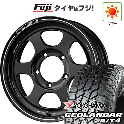 【新品】ジムニー 夏タイヤ ホイール4本セット 175/80R16 ヨコハマ ジオランダー A/T4 G018 WL/RBL RAYS レイズ ボルクレーシング TE37XT FOR J 5.5J 16インチ(送料無料)