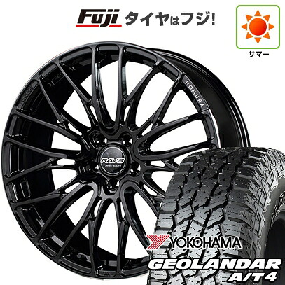 【新品国産車用5穴114.3】 夏タイヤ ホイール4本セット 225/55R18 ヨコハマ ジオランダー A/T4 G018 RBL RAYS レイズ ホムラ 2X10BD 7.5J 18インチ(送料無料)