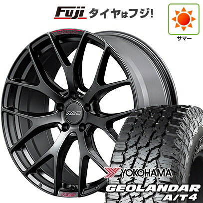 【新品国産車用5穴114.3】 夏タイヤ ホイール4本セット 225/55R18 ヨコハマ ジオランダー A/T4 G018 RBL RAYS レイズ ホムラ 2X7FT SPORT EDITION 7.5J 18インチ(送料無料)