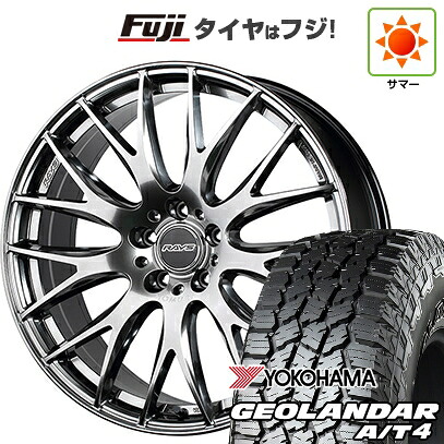 【新品国産車用5穴114.3】 夏タイヤ ホイール4本セット 225/55R18 ヨコハマ ジオランダー A/T4 G018 RBL RAYS レイズ ホムラ 2X9Plus 7.5J 18インチ(送料無料)