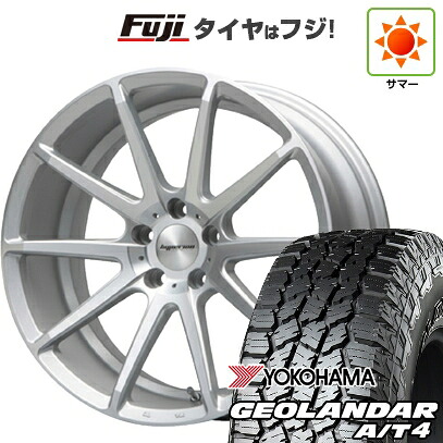 【新品国産車用5穴114.3】 夏タイヤ ホイール4本セット 225/55R18 ヨコハマ ジオランダー A/T4 G018 RBL MLJ ハイペリオン CVX 8J 18インチ(送料無料)
